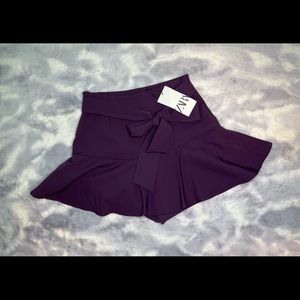 NWT ZARA purple Skort size Small